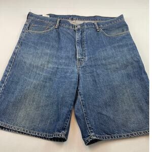 Levi's 550 Jean Shorts Medium Wash Baggy Relaxed size 42 Red Tab